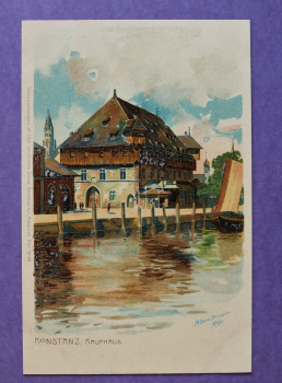 Ansichtskarte AK Konstanz 1900-1925 Kaufhaus Lithografie M Zeno Diemer